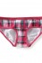 Dámské kalhotky Plaid Brief - Růžová